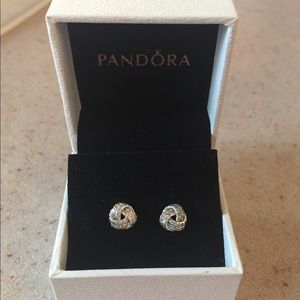 NEW Pandora Love Knot earrings